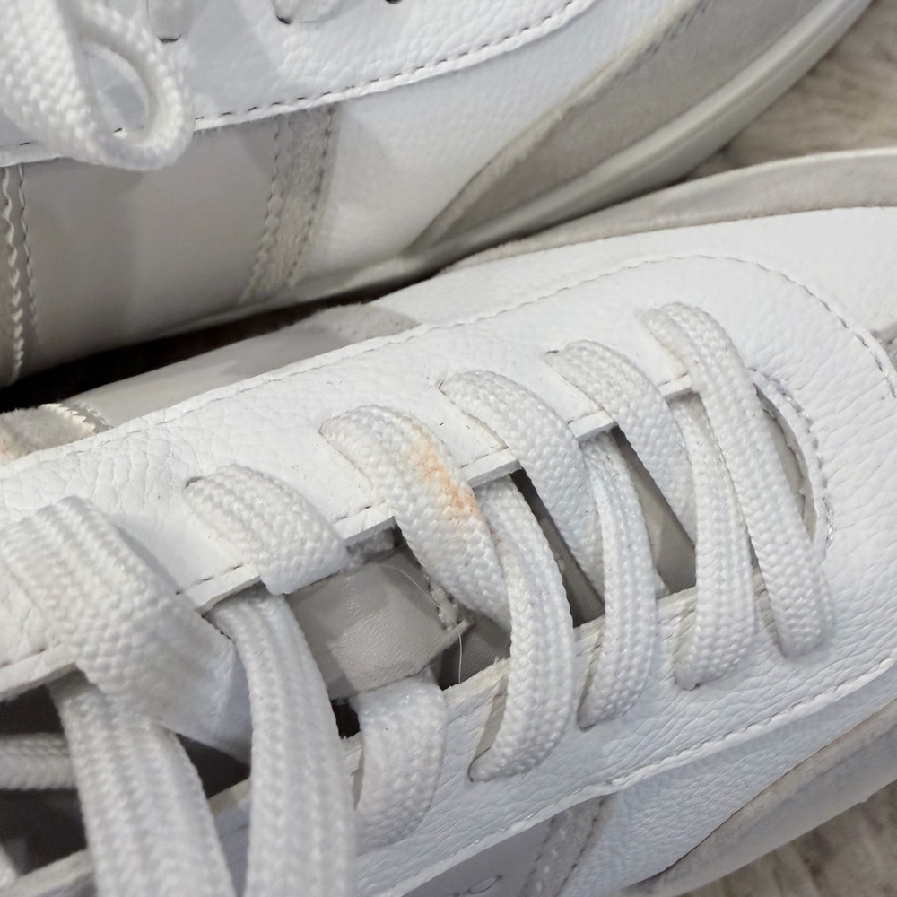 Aldo Gray and White Casual Sneakers - Picture 4 of 6